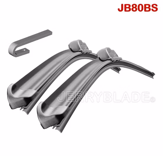 Jb80BS Limpiaparabrisas Plano con Gancho, Hoja de Haz Universal Limpiaparabrisas Suave sin Marco Limpiaparabrisas para automóvil Piezas de automóvil Accesorios para automóvil Limpiaparabrisas Caucho Natural Premium